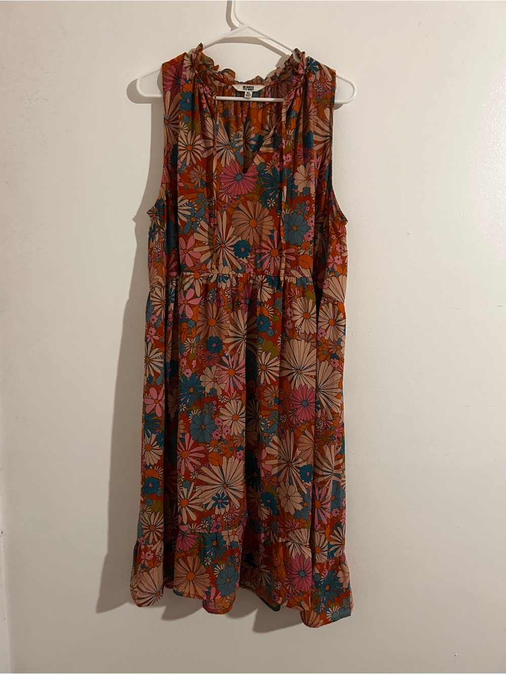 BB Dakota Steve Madden boho floral 70s midi dress